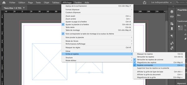 Un tuto pour ceux qui veulent utiliser les repères dans InDesign