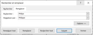 Formation Excel pour le Rechercher et Remplacer_2