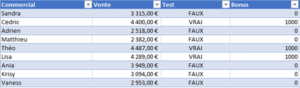 Formation Excel sur la fonction SI capture 4