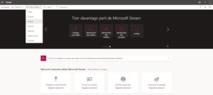 Formation Office 365 en ligne Interface de Microsoft Stream