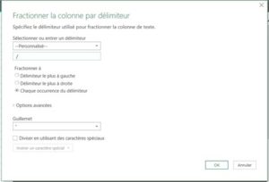 formation excel power query fractionner la colonne par delimiteur