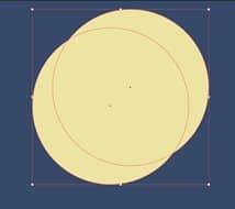 Figure 1. Formation Illustrator - sélection de deux cercles