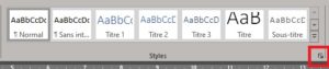 Formation Word à distance - Les Styles Word