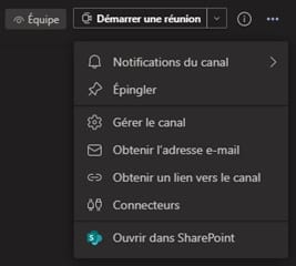 Formation Microsoft 365 à distance - créer un site d'équipe via Teams