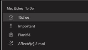 Formation Microsoft 365 - catégories de tâches Tasks par Planificateur et To Do