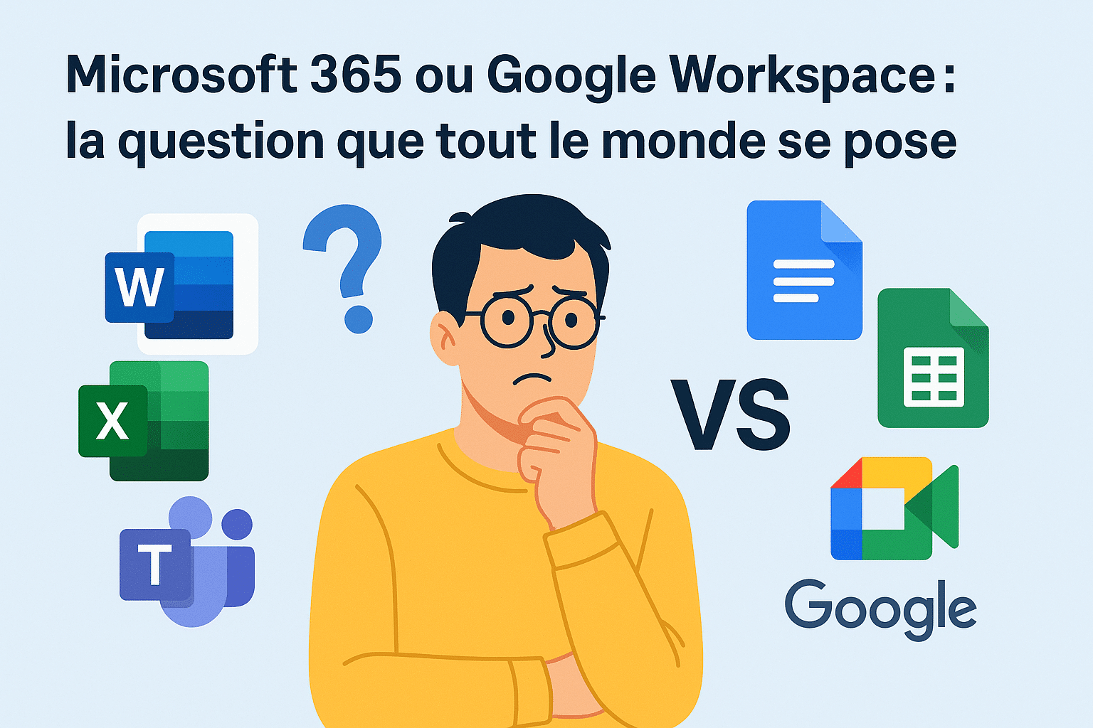 Faire le choix entre Microsoft 365 et Google Workspace