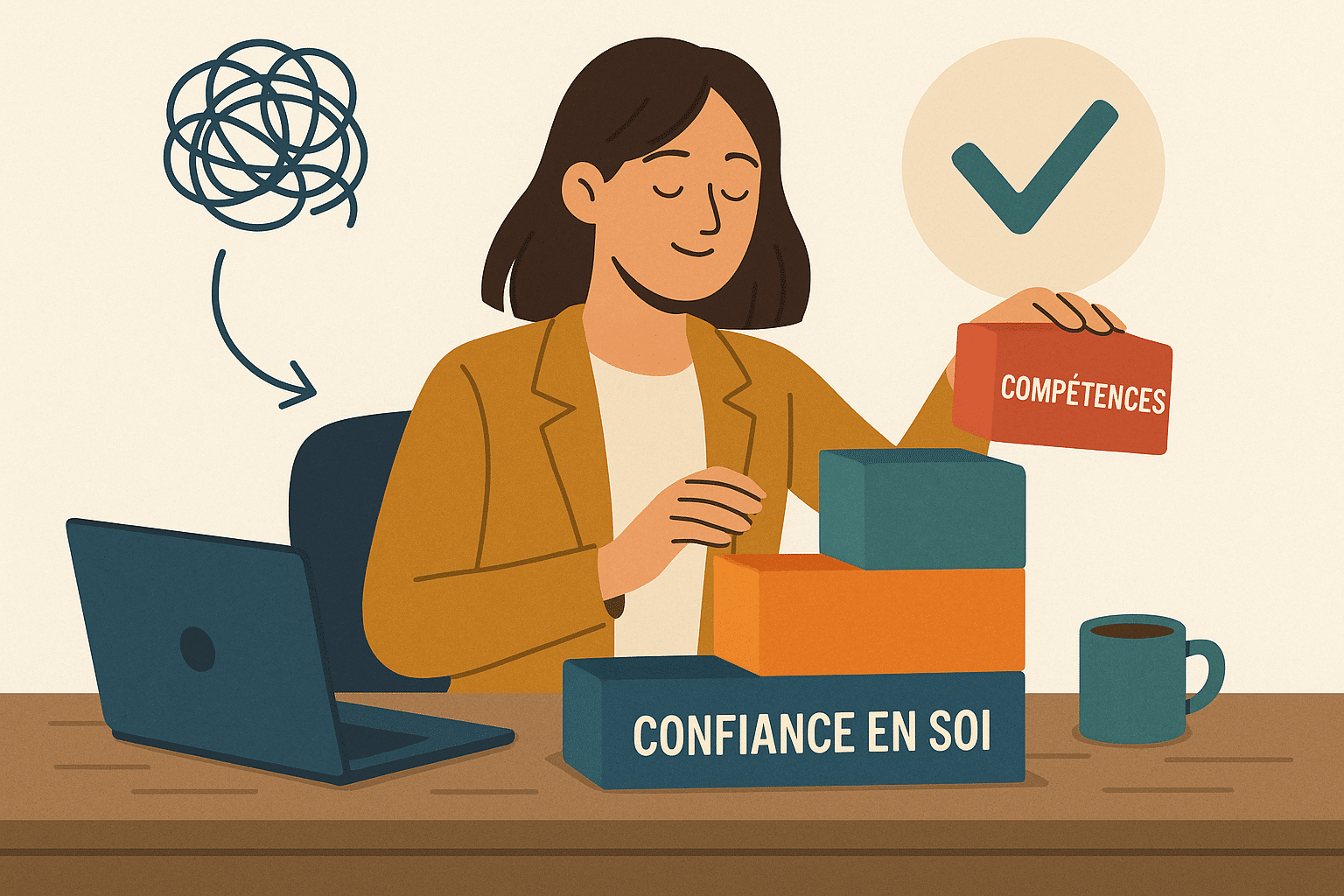Illustration du manque de confiance en soi