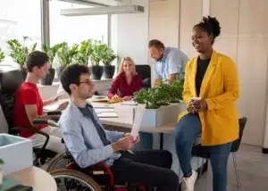 Image représentant l'inclusion dans un environnement de travail